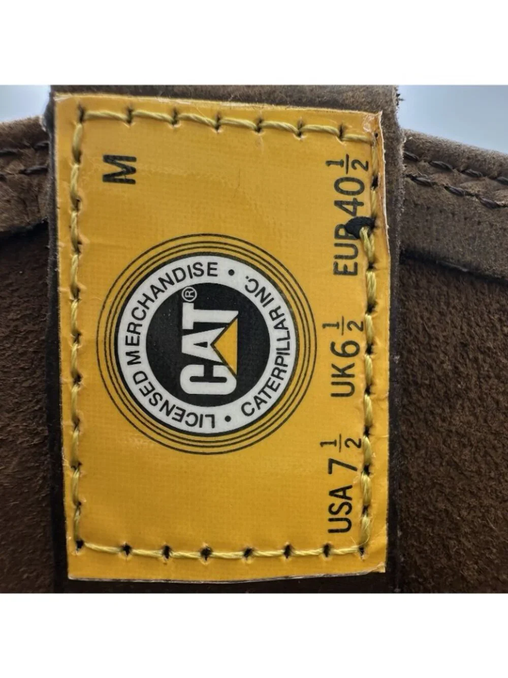 Caterpillar  Drawbar Men's Size 7.5 US Brown Leather Pull-On Work Boots F2892-18